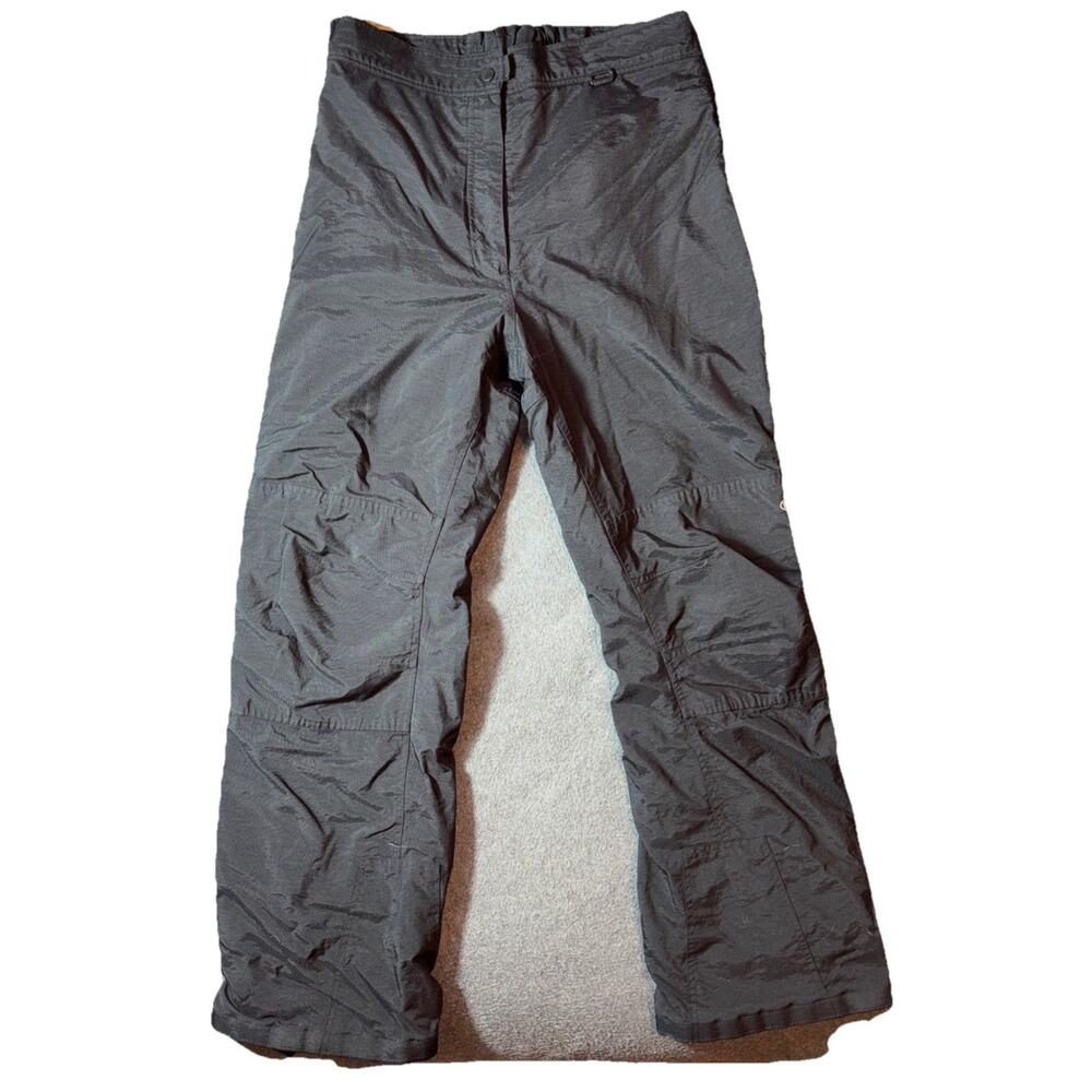 Boulder Gear BG Lined Cargo Snowpants Black Ski Pants Size 12 Vented Legs Pocket